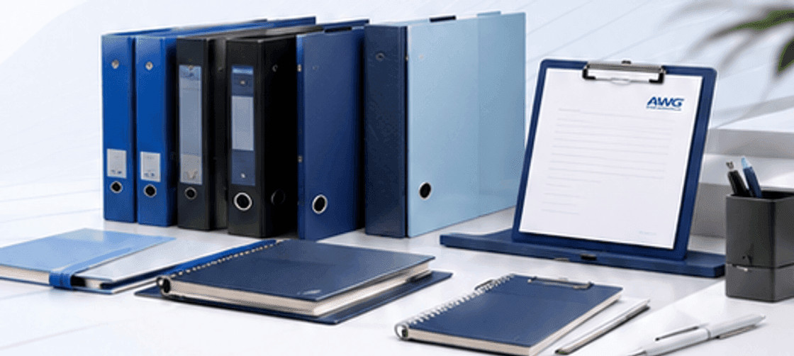 AWG custom stationery and office supply product collection