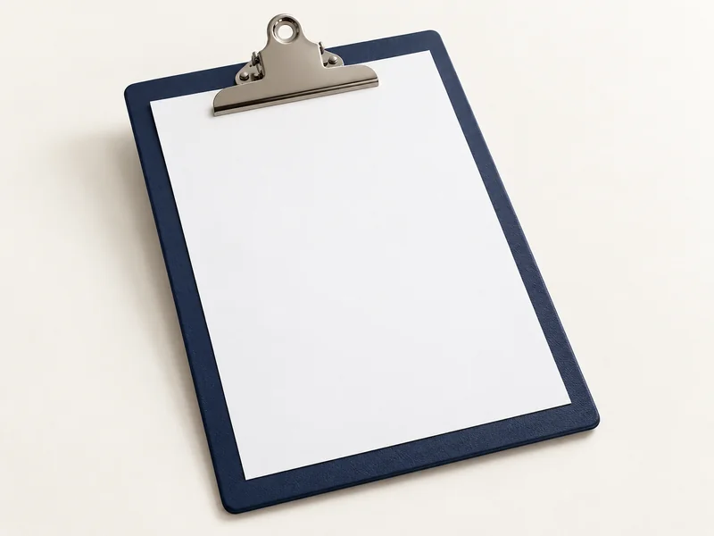 Clipboard board and top clip detail