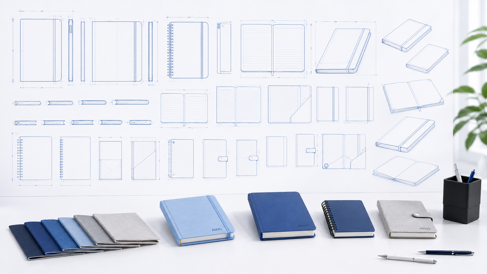 Custom notebooks and refillable books